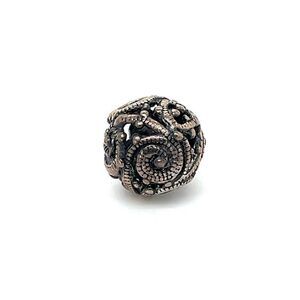 Trollbead Silver Whorl Bead